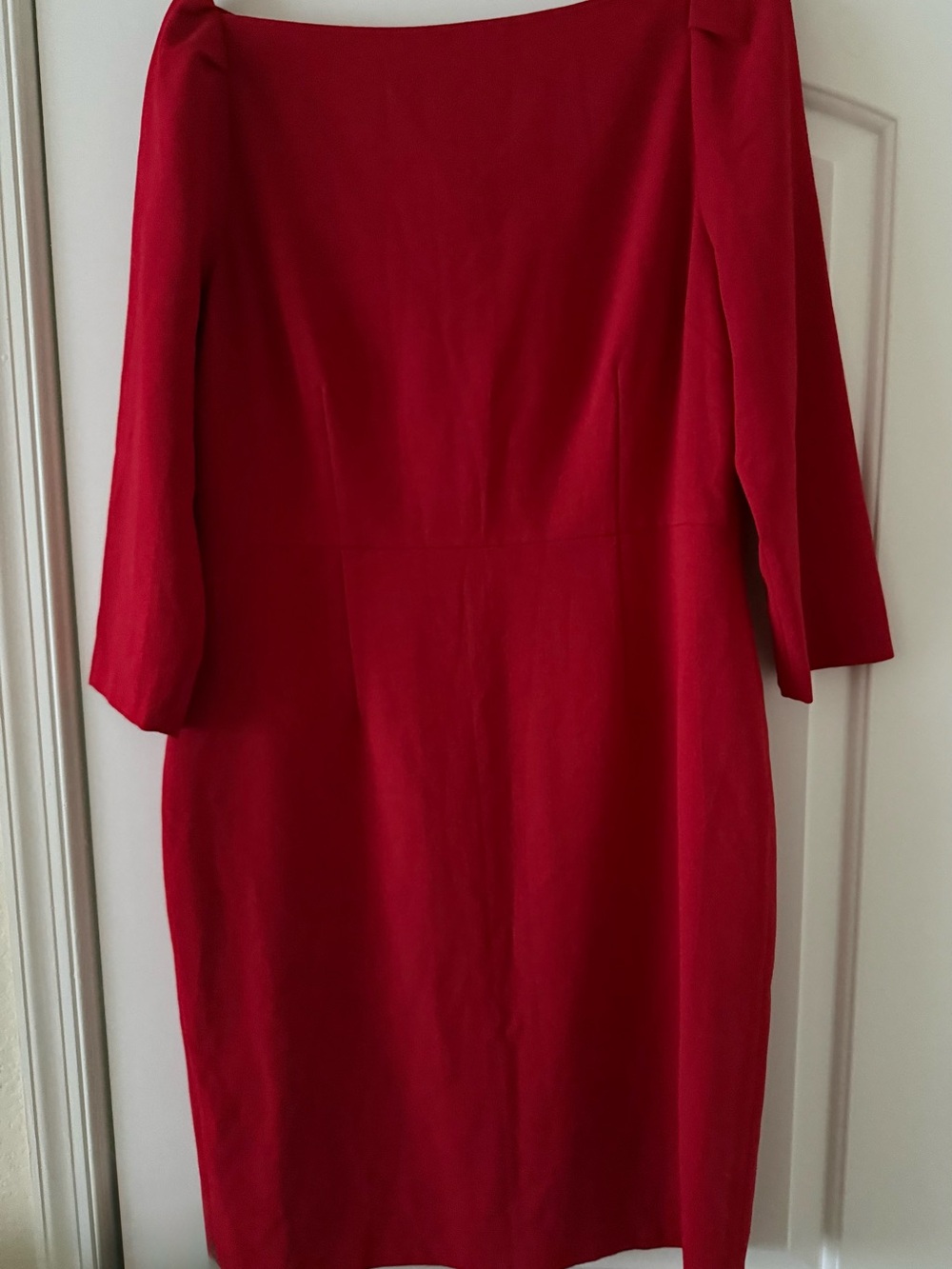 Alex Marie Red Long-Sleeve Sheath Dress